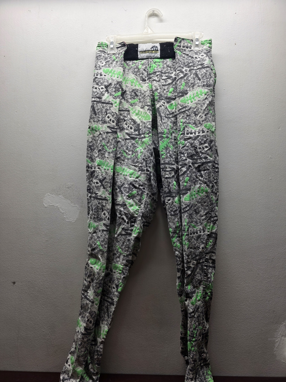 Gold Coast Ltd vintage 90s USA easy pants green gray fishbone Medium